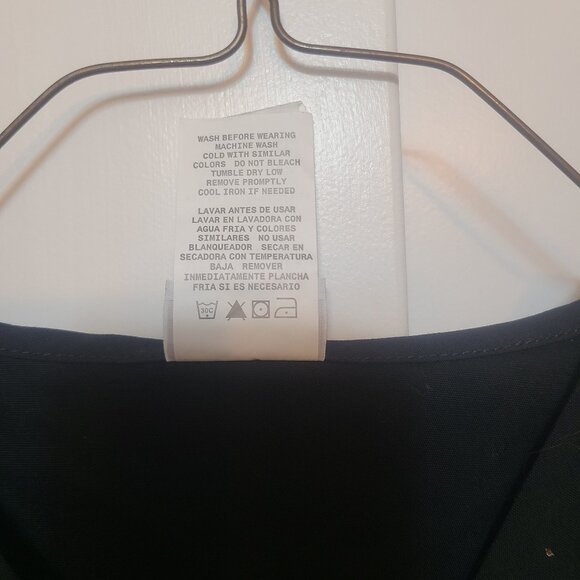 2 pack Black Vital Threads Scrubs Top Size XS - Preowned * - Picture 4 of 5